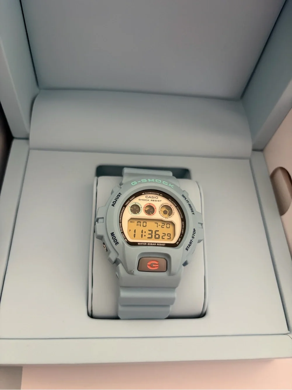 John Mayer Hodinkee Casio G-Shock Light Blue Digital Watch (Limited Edition)